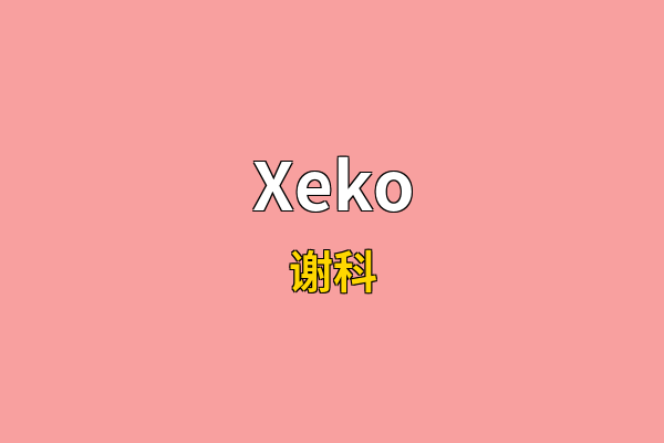 Xeko英文名