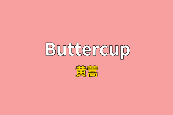 Buttercup英文名
