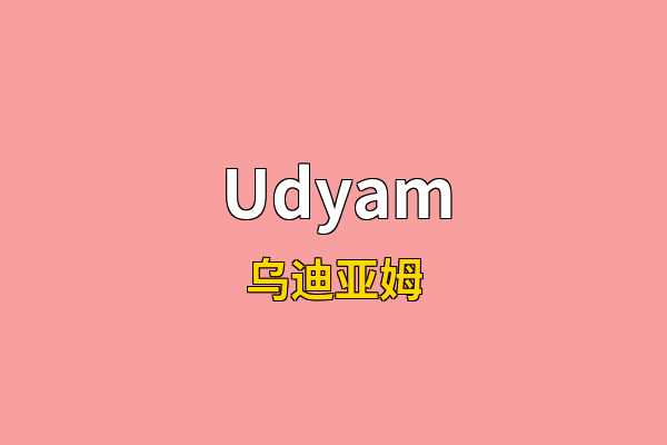 Udyam英文名