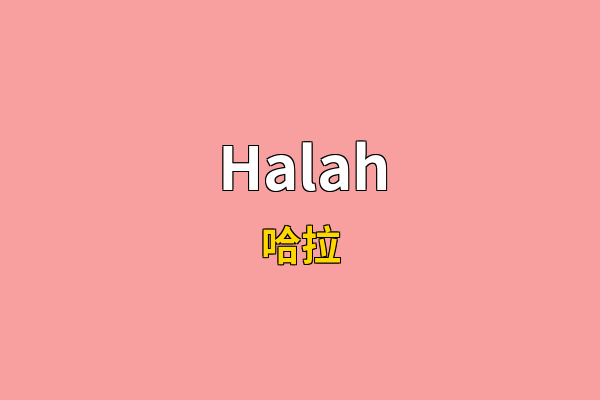 Halah英文名