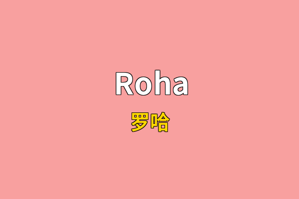 Roha英文名