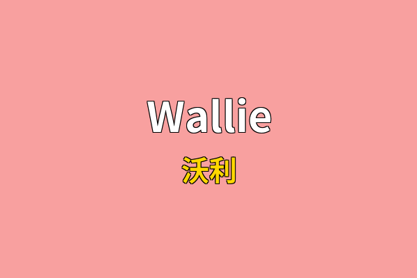 Wallie英文名