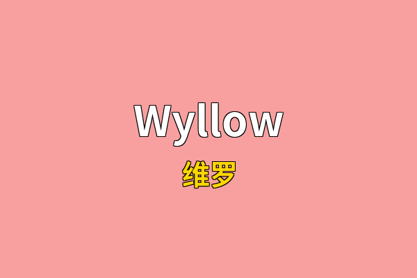Wyllow英文名