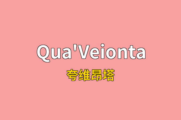 Qua'Veionta英文名
