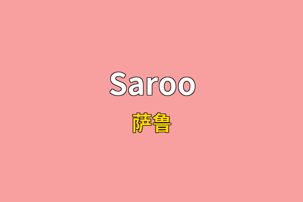 Saroo英文名