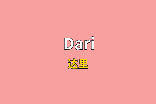 Dari英文名