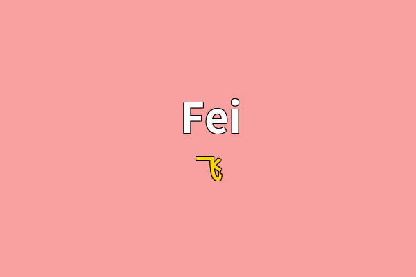 Fei英文名