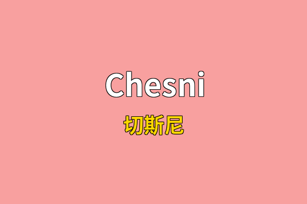 Chesni英文名