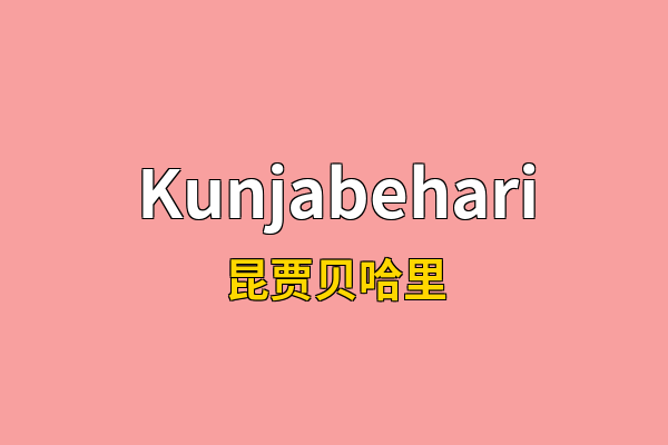 Kunjabehari英文名