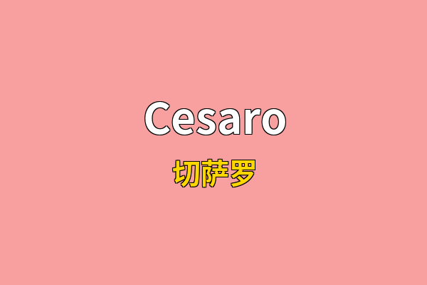 Cesaro英文名
