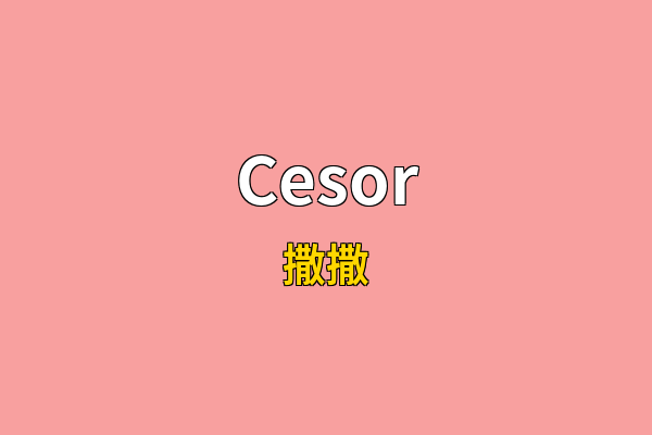Cesor英文名