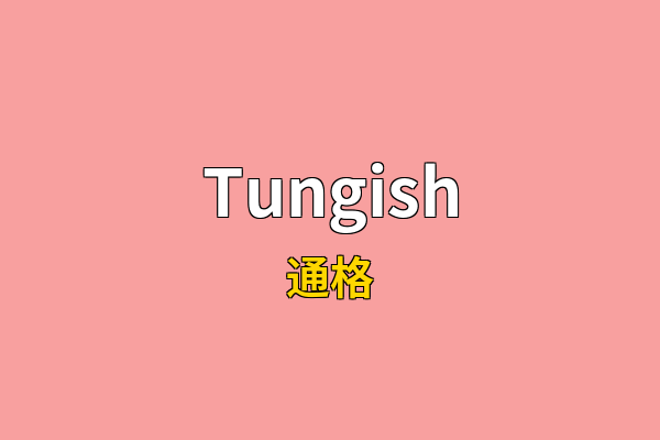 Tungish英文名
