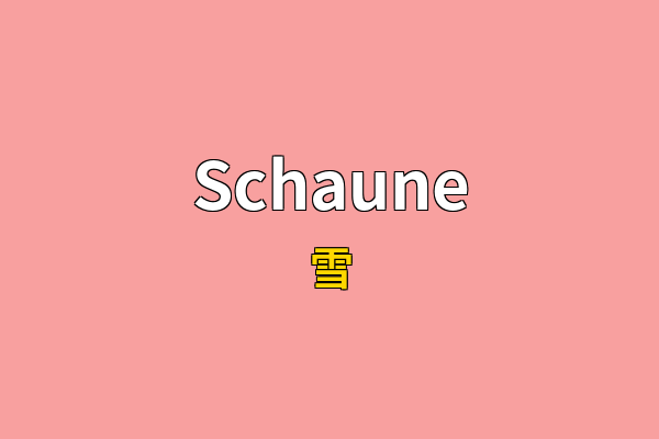 Schaune英文名