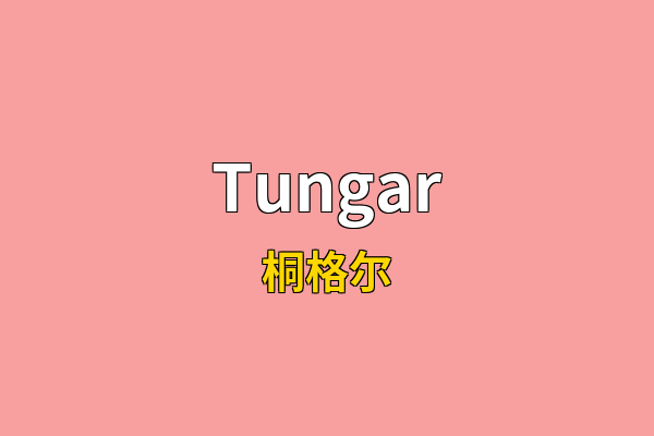 Tungar英文名
