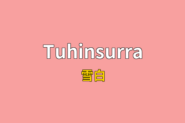 Tuhinsurra英文名