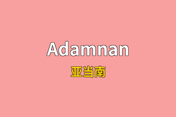 Adamnan英文名