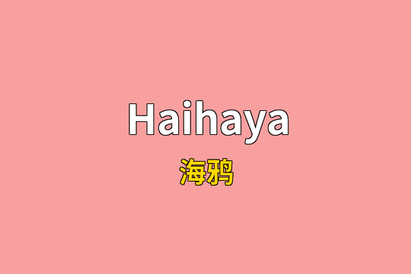Haihaya英文名