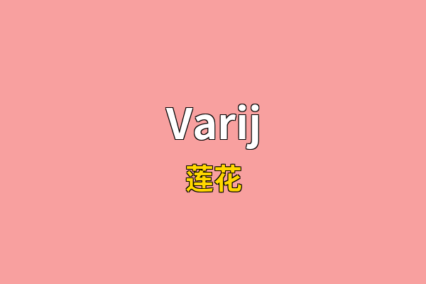 Varij英文名