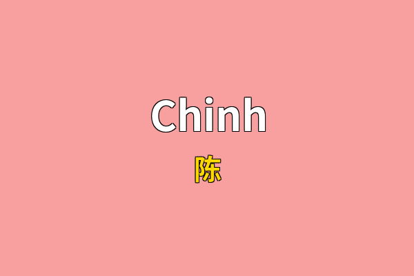 Chinh英文名