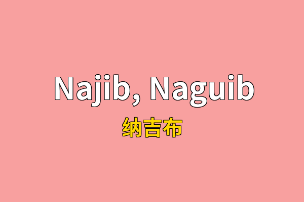 Najib, Naguib英文名