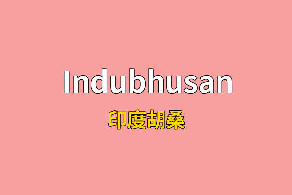 Indubhusan英文名
