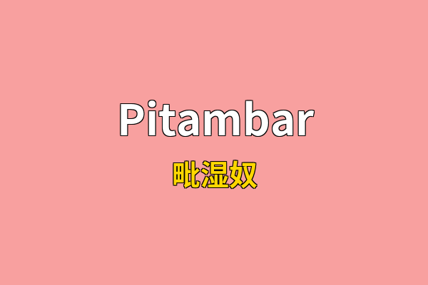 Pitambar英文名
