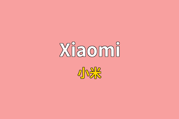 Xiaomi英文名