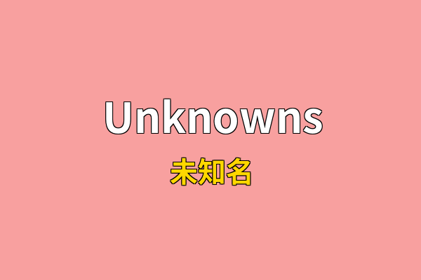 Unknowns英文名