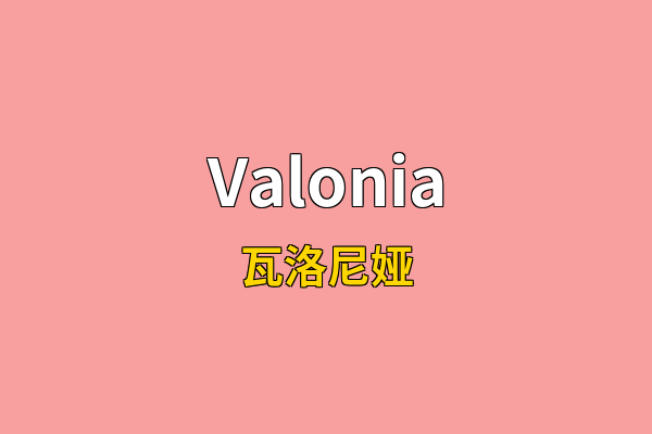 Valonia英文名