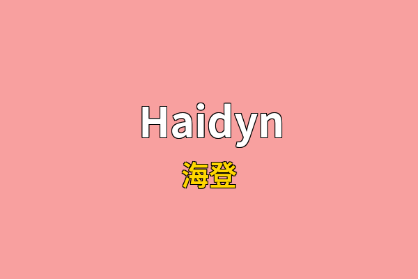 Haidyn英文名