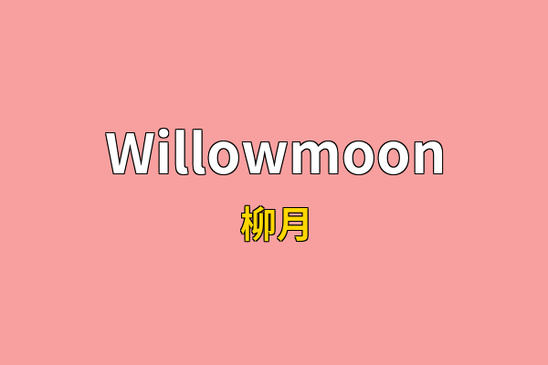 Willowmoon英文名