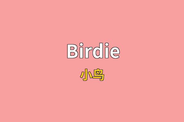 Birdie英文名