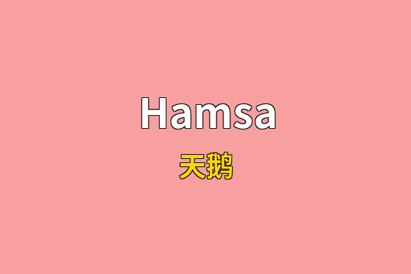 Hamsa英文名