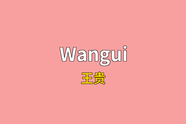 Wangui英文名