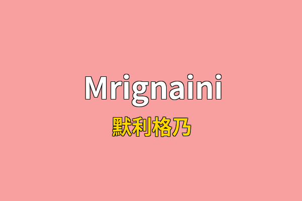 Mrignaini英文名