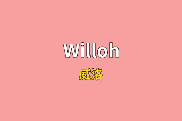 Willoh英文名