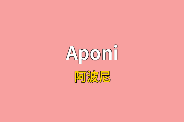 Aponi英文名