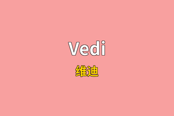 Vedi英文名