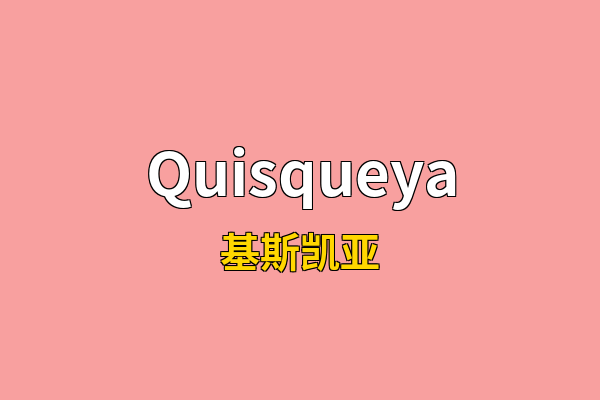 Quisqueya英文名
