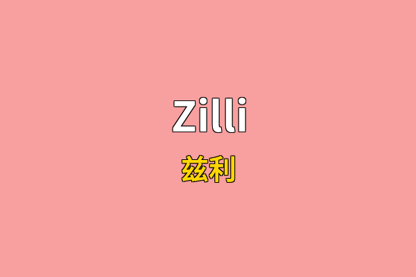 Zilli英文名