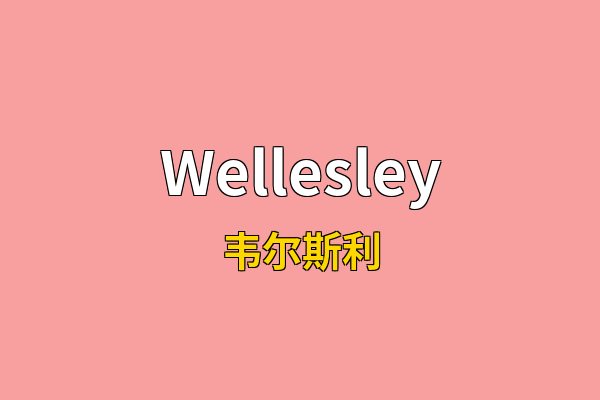 Wellesley英文名