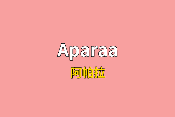 Aparaa英文名