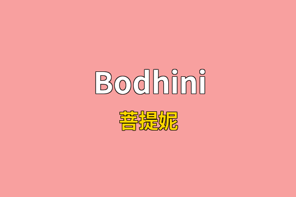 Bodhini英文名