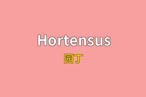 Hortensus英文名