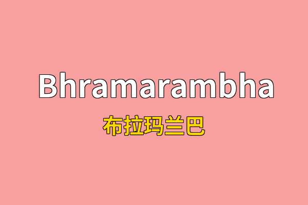 Bhramarambha英文名