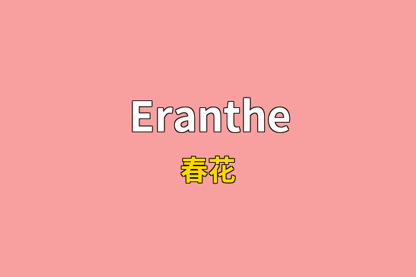Eranthe英文名