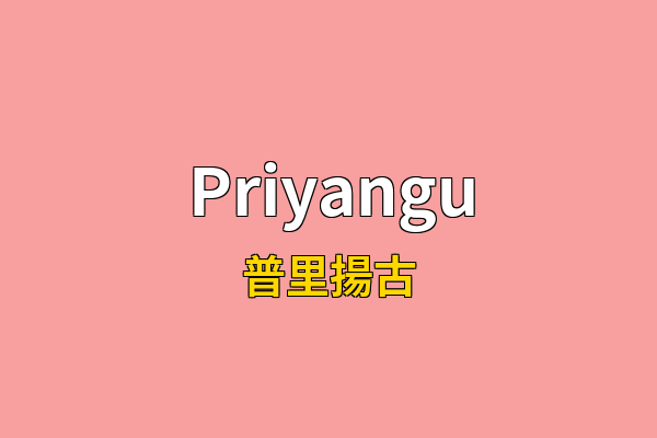 Priyangu英文名
