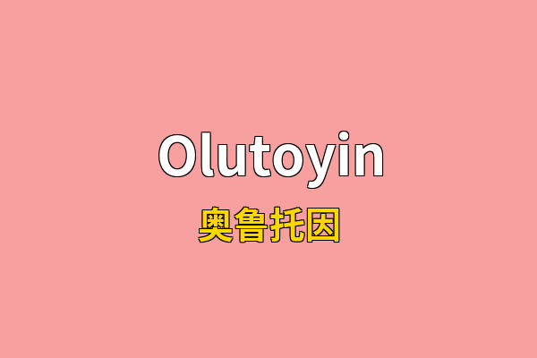Olutoyin英文名