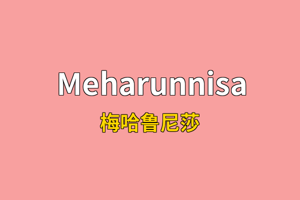 Meharunnisa英文名