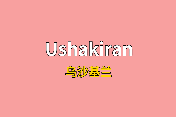 Ushakiran英文名
